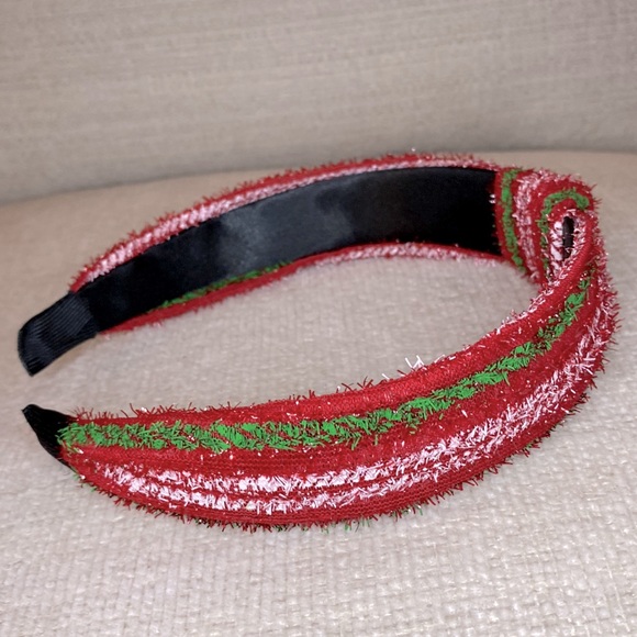 Holiday Striped Sparkly Headband NWOT - Picture 2 of 6